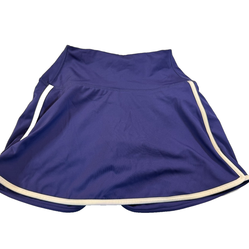 DSG Women's Athletic Skort White Trim Built In Shorts Tennis Golf XS Purple